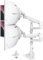 Soporte Monitor Doble para Pantalla Plana y Curvada de 17-57, Soporte Monitor Escritorio con Altura Regulable, Capacidad De Carga 2-20kg, VESA 75&100mm, Blanco