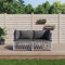 Fasba 2-TLG. Gartenlounge Set, Balkon Lounge Metall, Gartensofa Lounge, Terrassensofa, Loungesofa Outdoor, Loungemöbel Terrasse, Gartenmöbel für Draußen/ 3186812