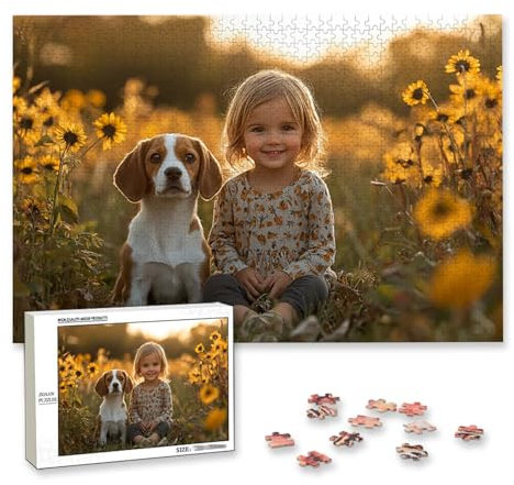Personalised Jigsaw Puzzle for Adults 2000 Pieces, Personalised Jigsaw for Adults with Photo, Wooden Custom Puzzle, Create Your Own Photo, Gifts for Family, Friend, Wedding, Birthday, Christmas, D-53