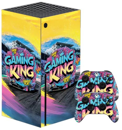 Xbox Series X Bundle Vinyl Skin – 3M™ Premium Stickers for Console & Controllers | Anti-Scratch, Bubble-Free, Easy Application, Residue-Free Removal | Custom Gaming Skin Cover, Made in UK (Racing)