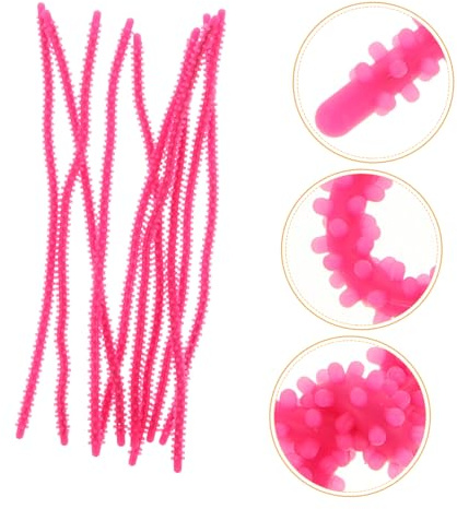 minkissy 10 Stück Silikon Spiral Lockenwickler für Haare Flexible Dauerwellenwickler für Kurzes Haar für Friseursalons und Familiengebrauch