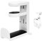 GEEKRIA Supporto per cuffie da gioco per PC, supporto da tavolo per cuffie con rotazione a 360° regolabile, compatibile con Bose, Sony, AKG, JBL, Sennheiser, B&O (bianco)