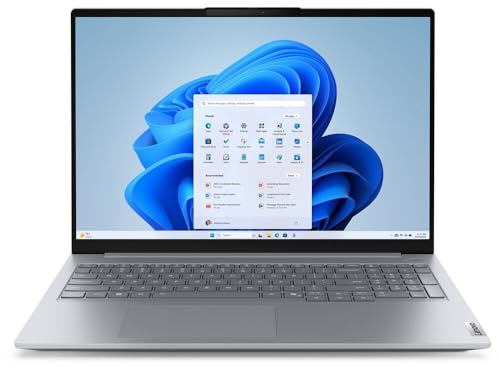 Lenovo Ordinateur portable ThinkBook 16 Gen 8, Intel Core 7 240H, écran tactile IPS antireflet FHD 16 (1920 x 1080), SSD de 2 To, RAM DDR5 16 Go, WiFi 7, caméra FHD 1080p, Win 11 Pro - Gris arctique