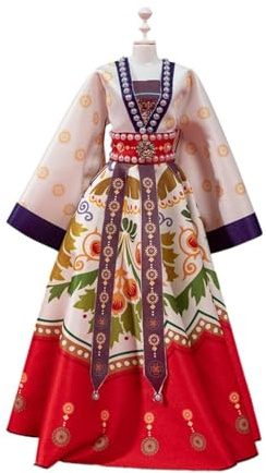 MotiveTech Chinesische Antike Puppenkleidung, Puppe Chinesisches Kleid Prinzessin, Modekostüm Soft Han für Sammlerstücke DIY Cosplay, Stil B5