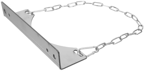 PRETYZOOM Support avec Chaîne de Sécurité Installation Gain de Place en Acier Inoxydable Mural Compatible pour Médicaux et Chimiques pour Bouteilles de Gaz Compatible pour Médicaux et