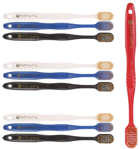 DINHEAROM Brosses à Dents Antidérapant Lot de 10 Couleur Aléatoire Matériau Pp et Plusieurs styles en Charbon de Bambou Ultra Souples Accessoires Plusieurs Plusieurs styles