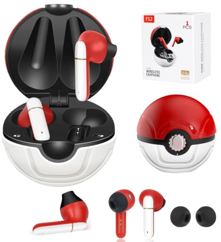 Jekasy Wireless Earbuds for Kids,Comfortable Wireless Earphones Fit Ergonomic Design Ball Shape Ear Buds with Mic for Android iOS Cell Phone Computer Laptop