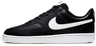 Nike Wmns Court Vision Low, Women's Shoe Donna, Black/White, 37.5 EU