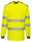 Portwest T185 Lightweight PW3 Hi-Vis Cotton Comfort T-Shirt L/S Yellow/Navy, 4X-Large