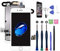 Xlhama Für iPhone 7 Plus Display Reparatur Kit in Weiß, LCD Touchscreen Digitizer Rahmen Ersatz Bildschirm, vormontiertes Reparatur-Set komplett komplettem Werkzeug zum Ersatzbildschirm austauschen