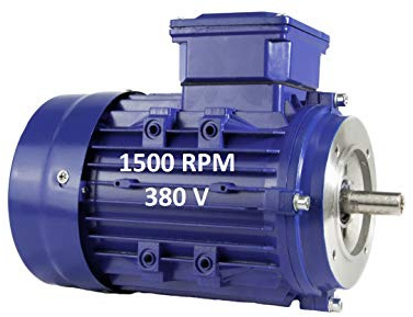 Elektromotor, dreiphasig 2,2 kW / 3 PS 220/380 V 1500 RPM B14 (Flansch 160 mm) Größe 100L – Achse 28 mm