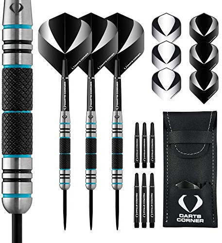DESIGNA DARTS Corner Marine Dart-Set mit Stahlspitze, 80 % Wolfram, M3, 28 g (D0676)