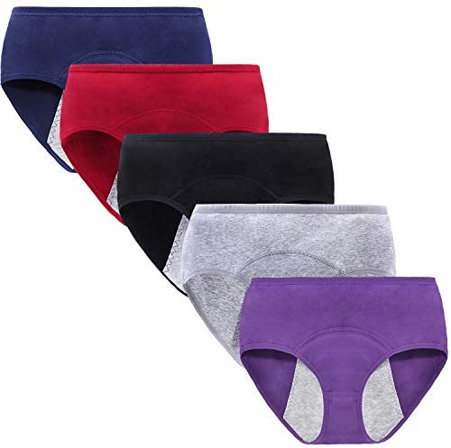 Anntry Culotte Menstruelle pour Filles Adolescentes sous-vêtements Anti-fuites Physiologique en Coton de Protection pour Femmes à la Période Post-Partum