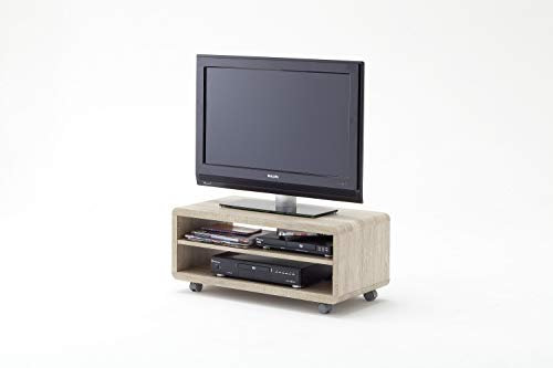 Möbel-Store24 TV-Schrank Lowboard Eiche NB foliert Holz modern Retro Stil Future 79 cm Jeffe 7 M30913SE9