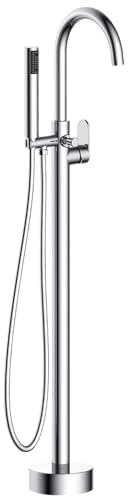 Essebagno Charme colonne de sol mécanique chromée pour baignoire ilot