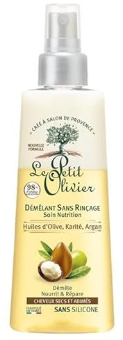 LE PETIT OLIVIER - Démélant Soin Sans Rinçage Nutrition Huiles D'Olive Karité Argan Cheveux Secs 150Ml - Lot De 3 - Vendu Par Lot