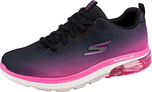 Skechers Damen Go Walk Air 2.0-Quick Breeze Sneaker, Schwarz/Pink, 35.5 EU