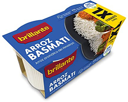 Brillante Arroz Cocido Basmati XL, 2 x 200g