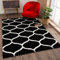 SANAT Madrid Shaggy Teppich - Hochflor Teppiche für Wohnzimmer, Schlafzimmer, Küche - Schwarz, Größe: 200X290 cm