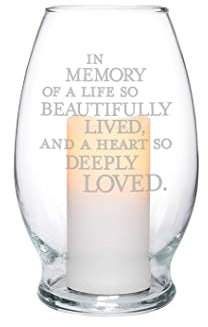 Carson Deeply Loved 11841 Sturmlaterze aus Glas, 17,8 cm hoch