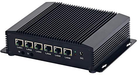 Firewall Micro Appliance, Mikrotik, OPNsense, Untangle, VPN, Router PC, Intel Celeron 5205U, HUNSN RM02k, 6 x Intel 2.5GbE I225-V LAN, AES-NI, HDMI, SIM Slot, DDR4 8G RAM, 256G SSD