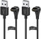 2 Pcs Chargeur câble Compatible avec Garmin Fenix 7/7S/7X/6/6S/6X/5/5S/5X Plus, Forerunner 945/245/45, Approach S60, Vivoactive 3/4/4S, Instinct, Venu 2/2S, 3.3Ft USB câble pour Garmin montre