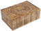 Ajuny Handgeschnitzte Dekorative Schmuck Aufbewahrungsbox aus Holz mit Mond schnitzereien Mehrzweck Schmuckhalter Andenken Reiseschatztruhe Uhrenbox Tolle Geschenke, 9x6 Zoll