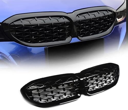 Auto Front Kühlergrille für BMW G20 G28 2019 2020 2021 2022, Frontstoßstangengitter Kühlergrill Kühlergitter, Auto Kühlergrill Grill Lufteinlassgrill Frontgrill Zubehör,B