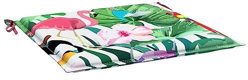 vidaXL Gartenstuhl Kissen 2 STK., Kissen für Gartenmöbel Hocker Sofa, Wasserabweisendes Sitzpolster, Sitzkissen Stuhlpolster, Mehrfarbig Stoff