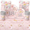 Set di 69 decorazioni da tavola per feste di compleanno per ragazze, set usa e getta con tovaglia, piatti di carta da 17,8 cm, tovaglioli, tazze