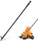 Lcokeiy Feuerschürhaken für Feuerstelle im Freien, robuste Feuerstelle, Schürhaken, Kamin-Werkzeuge, langer Griff, 116,8 cm, Lagerfeuer-Zubehör für Camping, Lagerfeuer, Holzofen, Outdoor Indoor