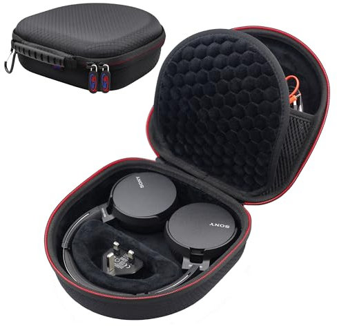 Digicharge Funda de transporte para auriculares Sony WH-CH520 / WH-CH510 / MDR-ZX110, JBL Tune 520BT / 510BT - Funda protectora para auriculares inalámbricos Bluetooth plegables en la oreja