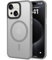 tigratigro Cover Magnetica per iPhone 15 6.1 Pollici, Compatibile con MagSafe, Custodia Traslucida Opaca Posteriore Sottile Antiurto Protettiva Case, Protezione Antiurto di Grado Militare, Grigio