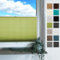 Rollmayer Plissee mit Bohren, Plisseerollo Faltrollo Sichtschutz und Sonnenschutz für Fenster und Tür Premiumqualität Falte für Zuhause, 3 Kollektionen(Binco Grün,B100cm x H120cm)