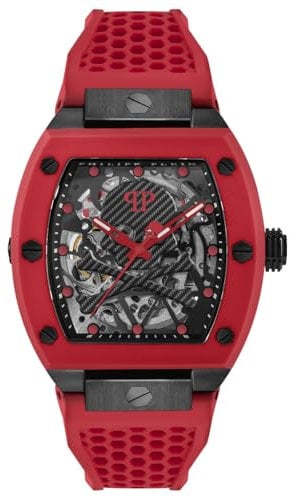 Philipp Plein Herren Uhr Automatik The $KELETON PWBAA2224 Silikon