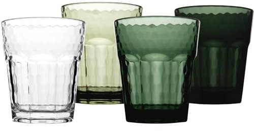 Bo-Camp Camping Gläser 4er Set Mix&Match Reise Trinkglas Wasser Wein Glas 200 ml Grün