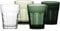 Bo-Camp Camping Gläser 4er Set Mix&Match Reise Trinkglas Wasser Wein Glas 200 ml Grün