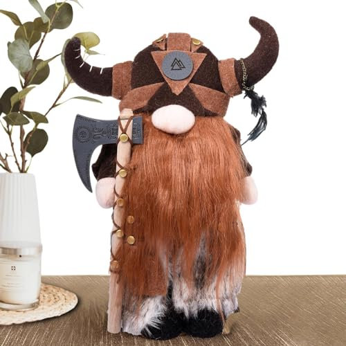 Guerriero nano – piccole sculture in resina, piccole sculture in resina, decorazione da giardino nana con design resistente alle intemperie, decorazione in peluche per gli appassionati