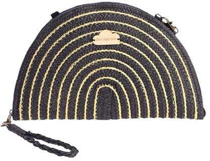 DON ALGODON - Bolso bandolera mujer - Bolso playa mujer - Bolso mujer verano - Bolso rafia mujer - Bolsa playa para mujer - Bolso mimbre mujer hecho a mano ideal para la playa, Aveiro