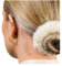 BelliNoxx Turnier Frisur Dressur Dutt für Reiterin mit Kunstfell und Kristall. Die neue Haarnetz für Turnier. Passt für alle Haartypen und Helmen (Shop the look) (Golden Frost Pearl)