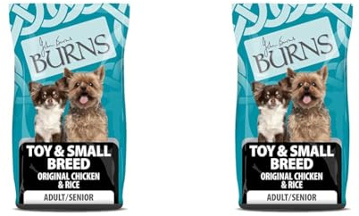 Burns Pet Nutrition Hypoallergenic Complete Dry Dog Food Adult Original Dog Small/Toy Breed Chicken and Rice 2 kg (Pack of 2)