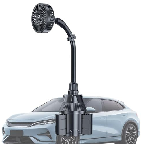 Ventilador portátil para coche,Ventilador portátil para coche | Ventilador de refrigeración pequeño y flexible Ventilador de coche USB,Ventilador USB para coche, ventilador de refrigeración USB con ba