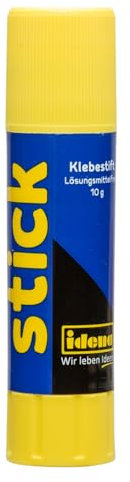 Idena 60069 - Klebestift, farblos, 10 g, lösungsmittelfrei, kinderfreundlicher Kleber für Kunst und Bastelarbeiten