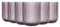 TRESV Set de 6 Vasos Colores o Transparente, Vaso de Cristal agua de 270 ml, Vaso de Agua y Bebidas (Rosa 270ml)