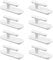 Tabanzhe Blind Cord Winder-8PCS Self Adhesive Safety Blind Cord Hooks Blind Cord Holder Children Proofing Wall Hook Wrap Cleats for Home Office Window Blinds Curtains(White)