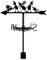 SUPERDANT Girouette de Jardin Exterieur pour Fourmi pour Montage sur Toit Girouettes en Métal pour Fourmi pour Décoration de Toit Extérieur Deco Jardin Exterieur pour Le Vent Noirs Décoration de Ferme