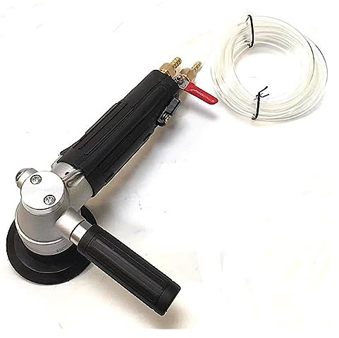 Nasspoliermaschine, Industrieller Nasspolierer 5/8-11 for die Renovierung von Marmor Nassschleifer Leichter pneumatischer Wasserstrahlschleifer for Linkshänder