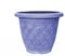33cm 13inch Round Garden Plant Pot – Outdoor Decorative Planter – Weatherproof Plastic Woven Flower Pot with Drainage Holes – Indoor Outdoor Pot for Gardens, Balconies & Windowsills (Blue, Pack 1)