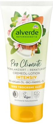alverde NATURKOSMETIK Cremeöllotion Arganöl Mandel, 200 ml