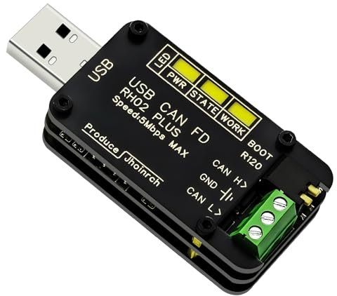 Jhoinrch USB zu CAN FD Konverter Adapter basierend auf Canable 2.0 Unterstützt 5 Mbps